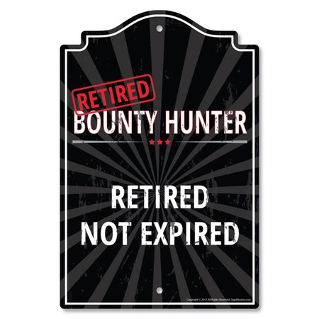 AMISTAD 10 x 14 in. Plastic Sign - Retired Bounty Hunter AM2073708